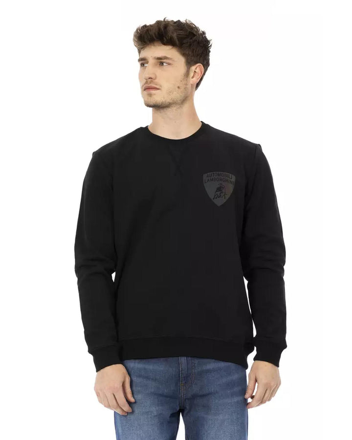 Logo-print Crewneck Sweatshirt with Ribbed Cuffs and Rear Lettering 2XL Men