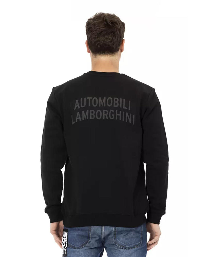 Logo-print Crewneck Sweatshirt with Ribbed Cuffs and Rear Lettering 2XL Men