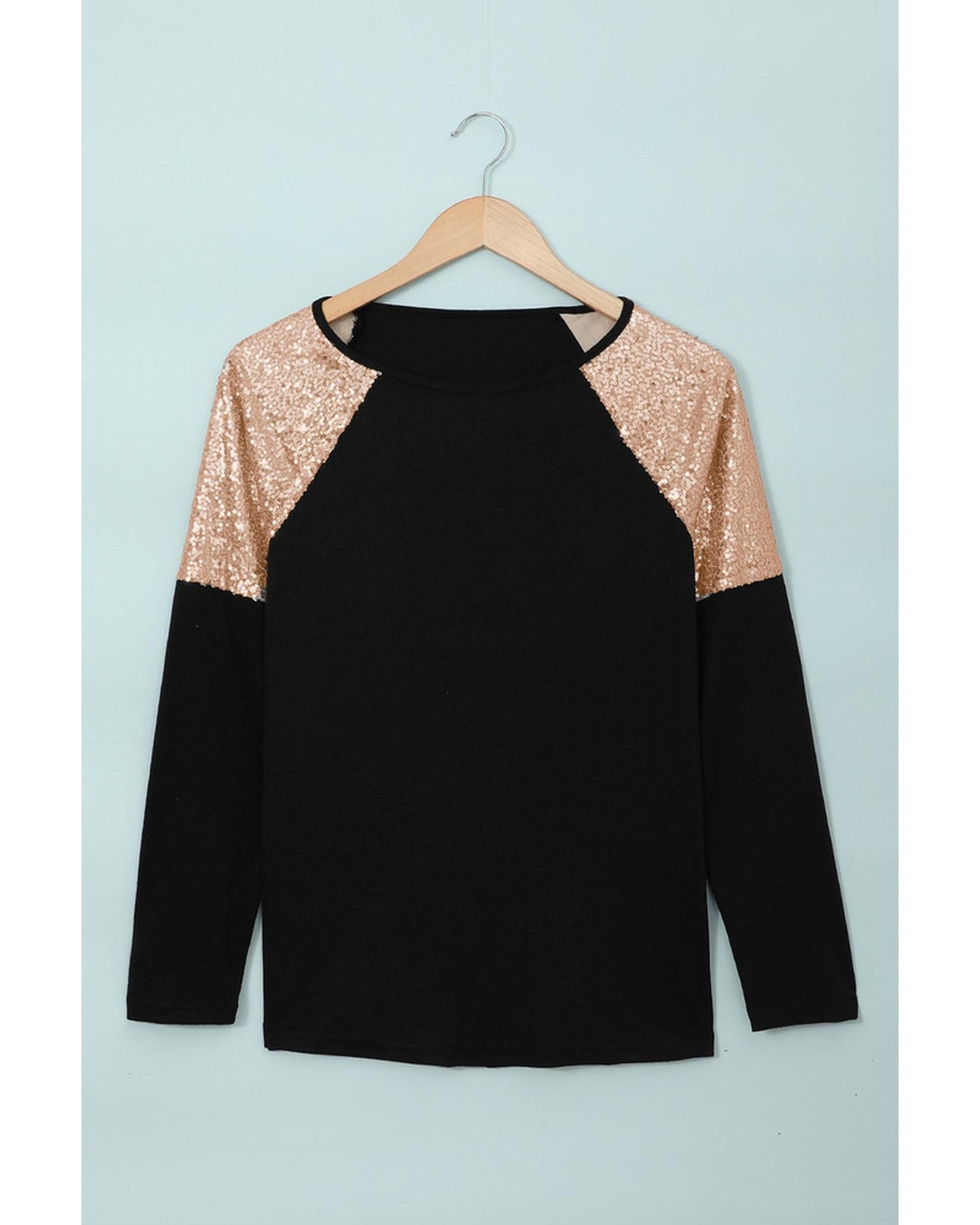 Azura Exchange Sequin Shoulder Long Sleeve Top - XL