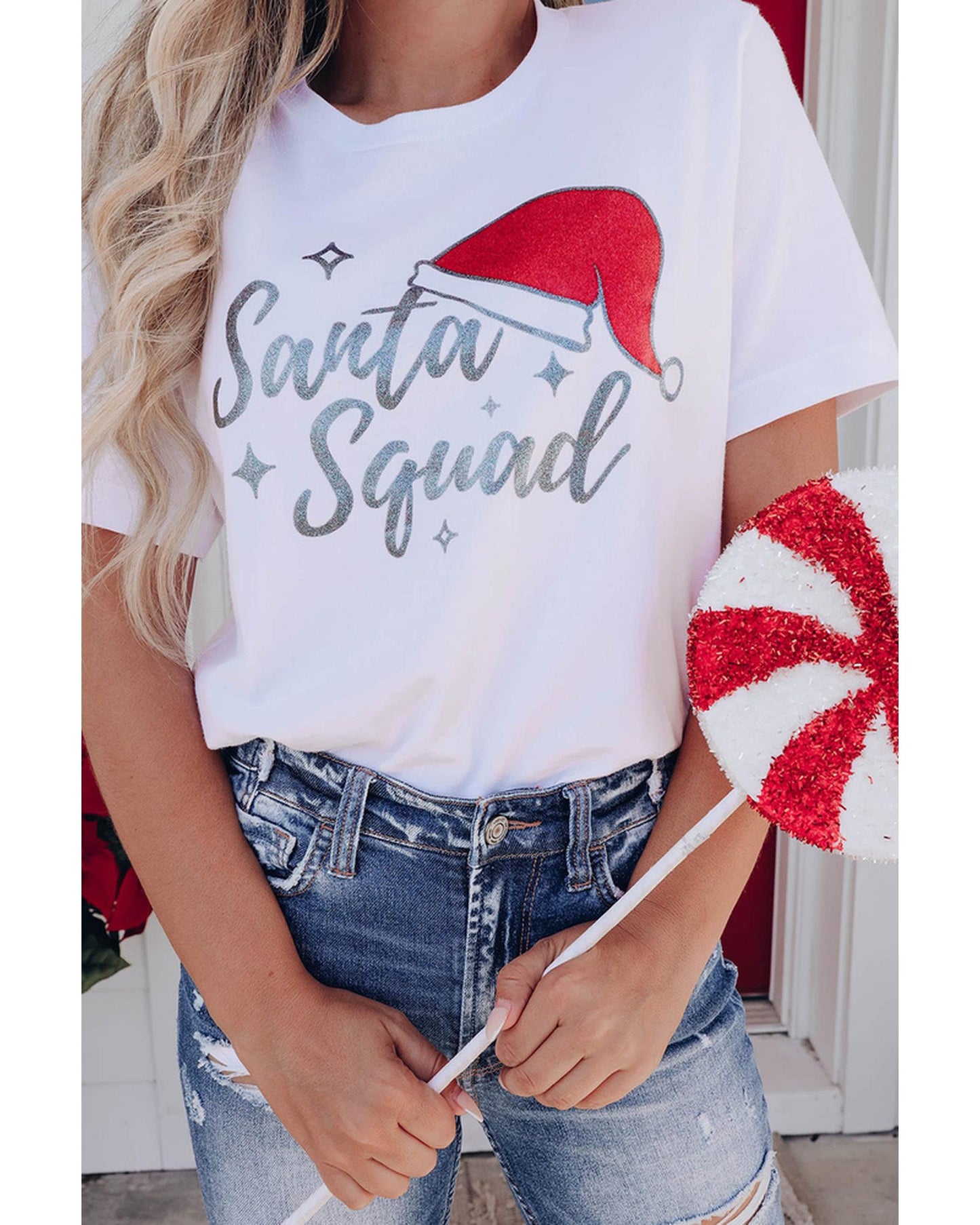 Azura Exchange Santa Squad Graphic Print T-Shirt - XL