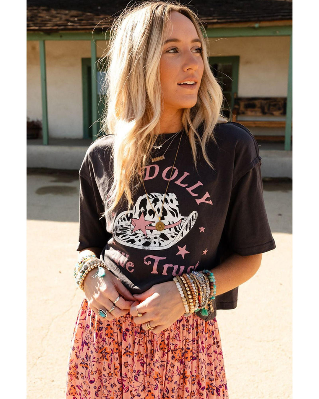 Azura Exchange DOLLY Western Fashion Graphic Tee - S