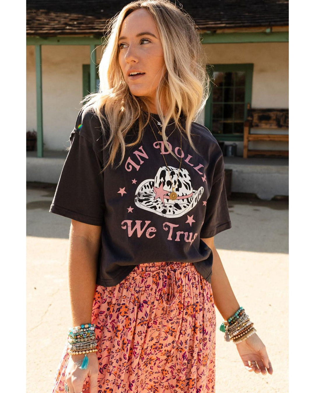 Azura Exchange DOLLY Western Fashion Graphic Tee - S