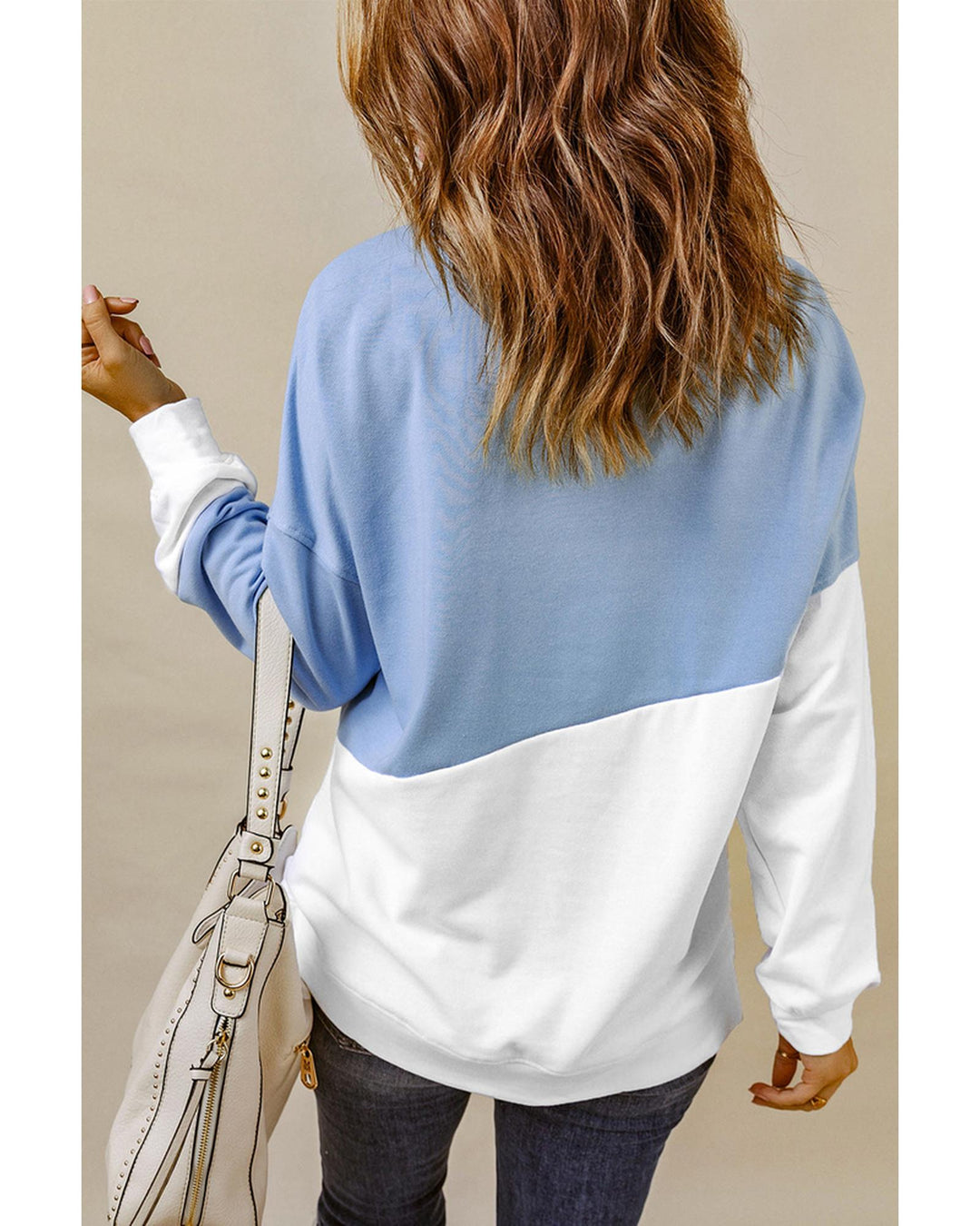 Azura Exchange Patchwork Dropped Shoulder Sweatshirt - XL