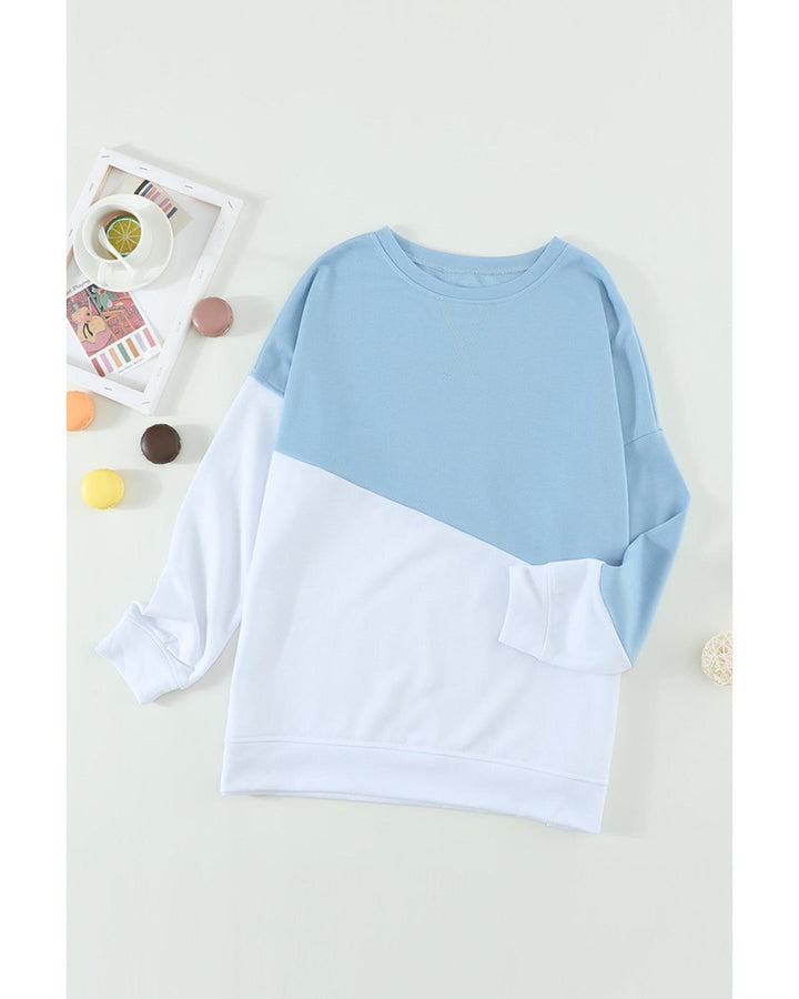 Azura Exchange Patchwork Dropped Shoulder Sweatshirt - XL