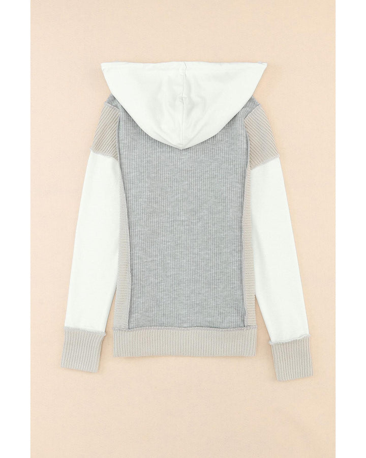 Azura Exchange Patchwork Knit Hoodie - S