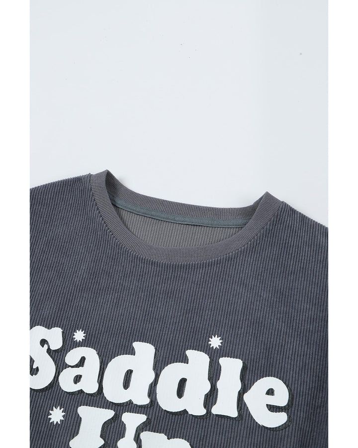 Azura Exchange Saddle Up Graphic Sweatshirt - L