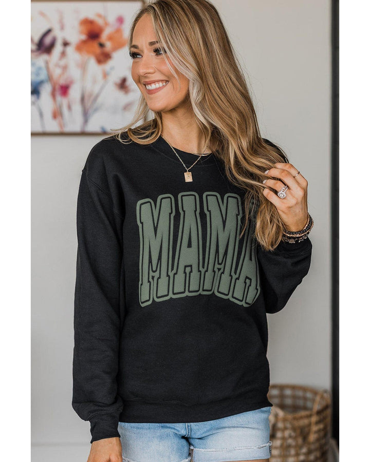 Azura Exchange Mama Varsity Crew Neck Sweatshirt - L