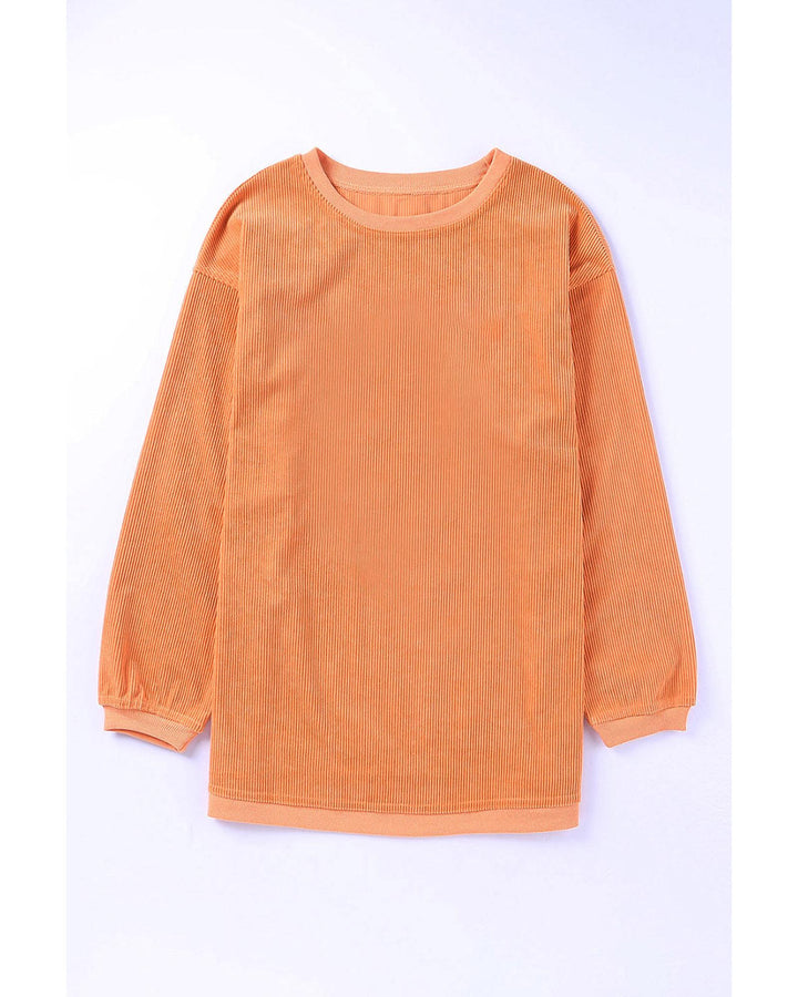 Azura Exchange Corn Graphic Orange Crop Top Sweatshirt - M