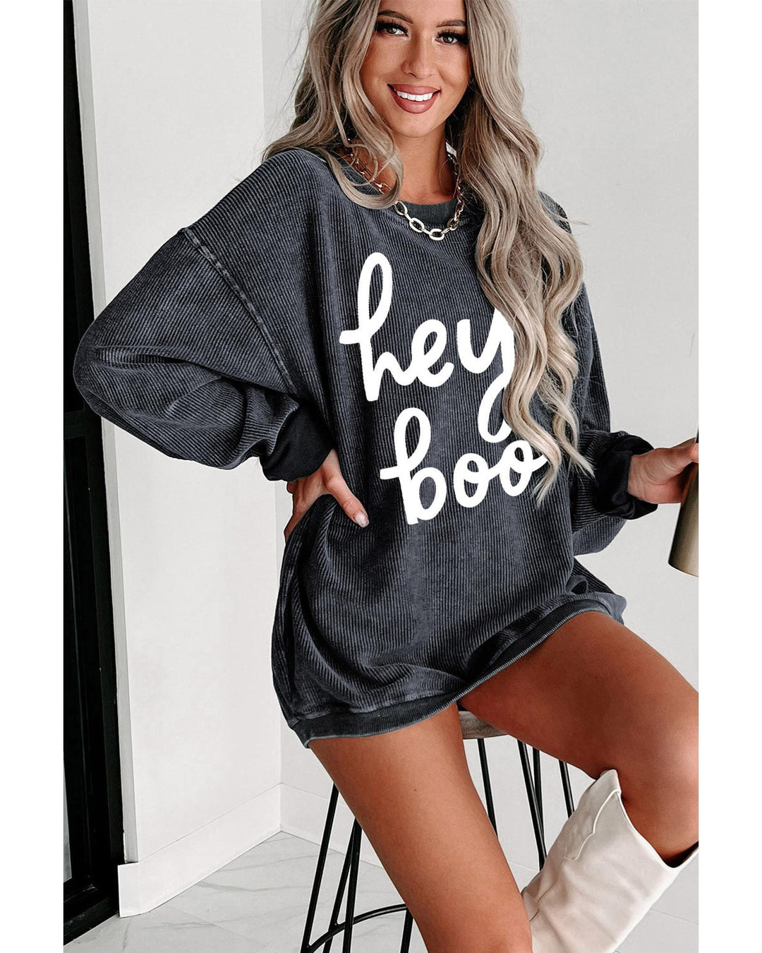 Azura Exchange Graphic Corded Halloween Sweatshirt - M