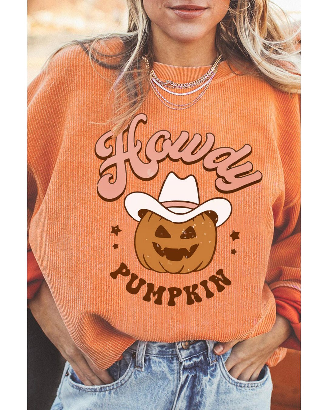 Azura Exchange Howdy Pumpkin Halloween Graphic Sweatshirt - 2XL