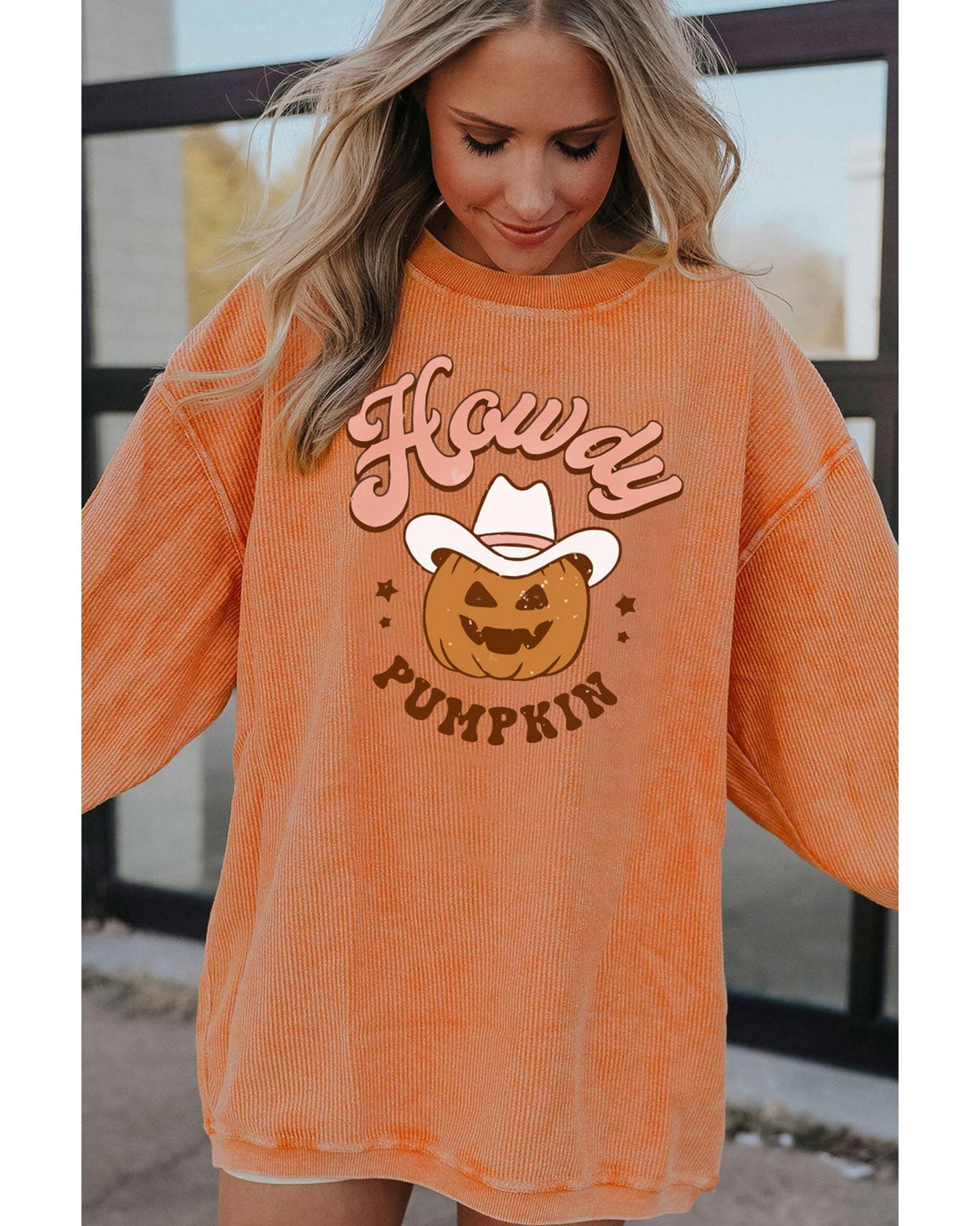 Azura Exchange Howdy Pumpkin Halloween Graphic Sweatshirt - XL