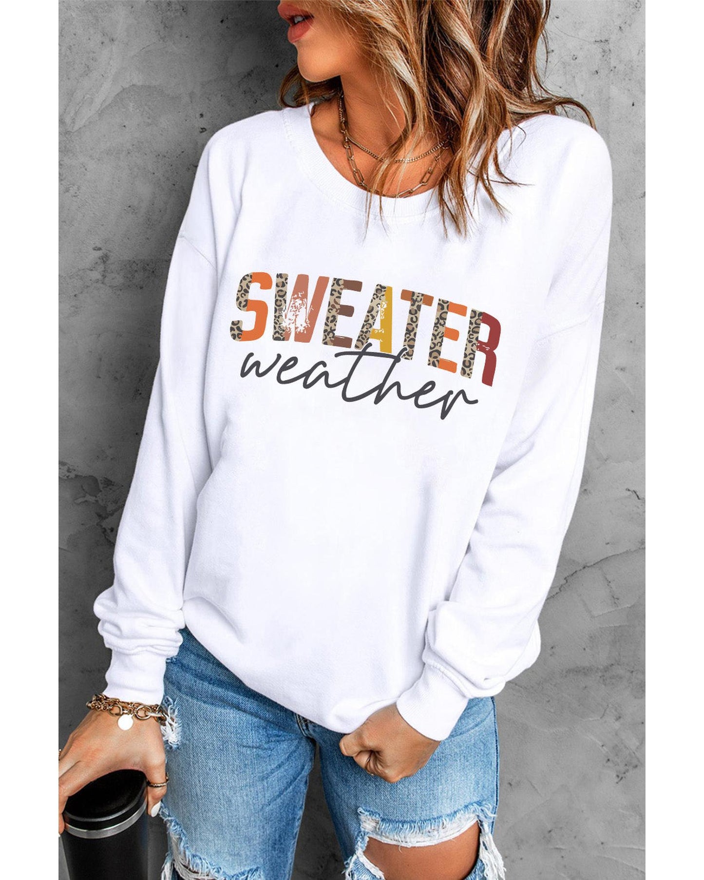 Azura Exchange Sweater Weather Monogram Sweatshirt - XL