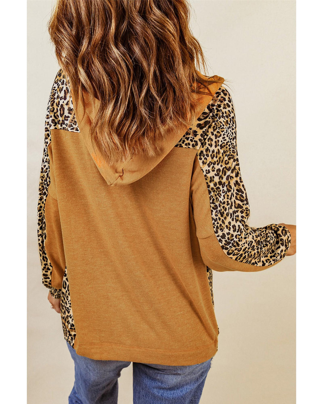 Azura Exchange Leopard Patchwork Hoodie - M