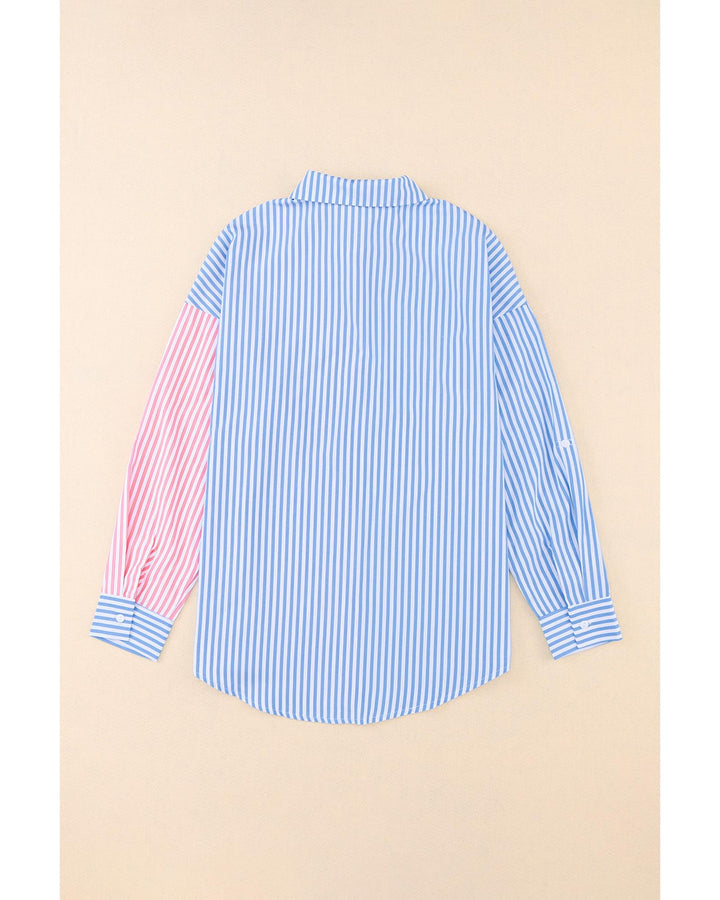 Azura Exchange Striped Print Shirt - M