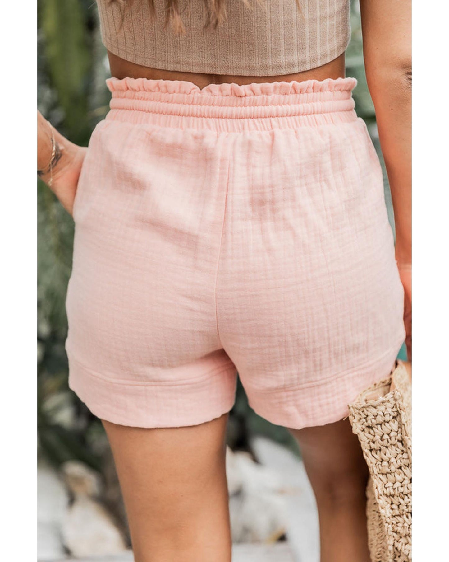 Azura Exchange Lounge Shorts with Drawstring Waist and Pockets - L