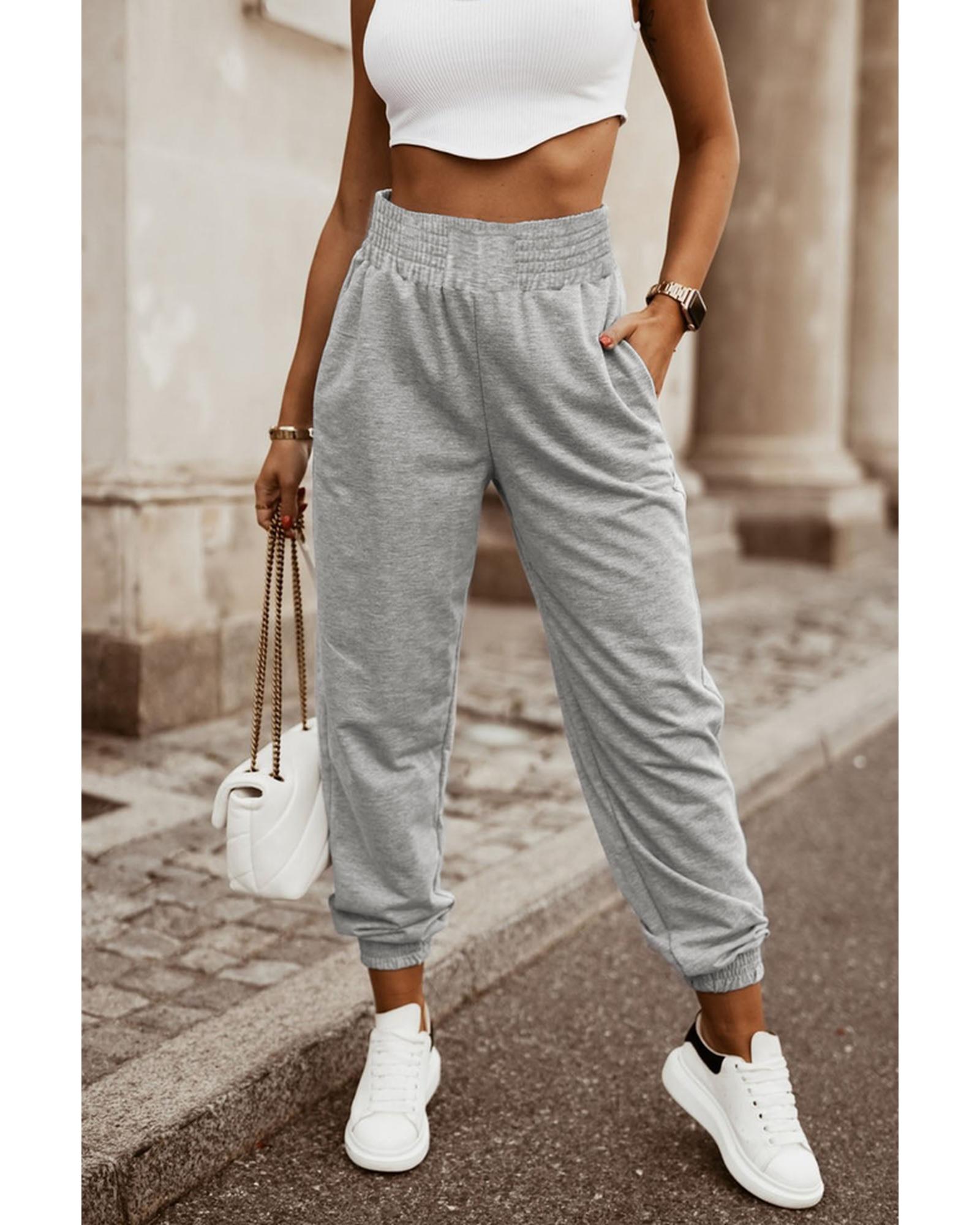 Azura Exchange High Waist Jogger Pants - L