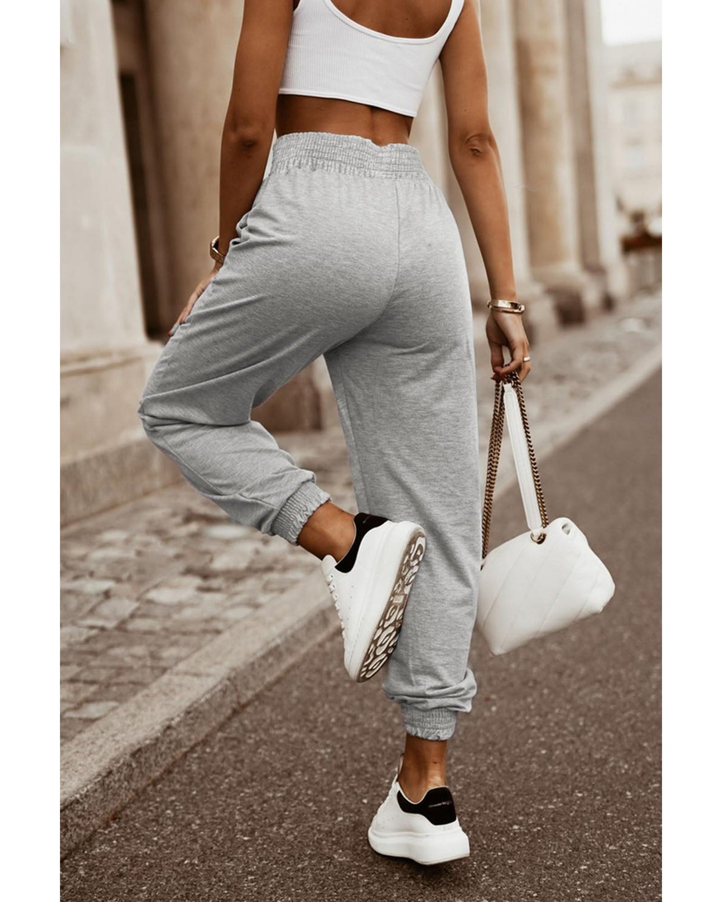 Azura Exchange High Waist Jogger Pants - L