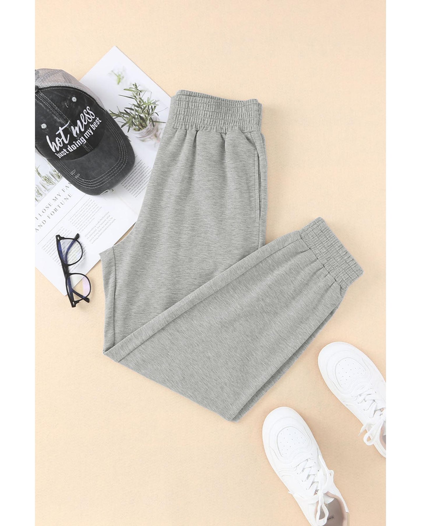 Azura Exchange High Waist Jogger Pants - L