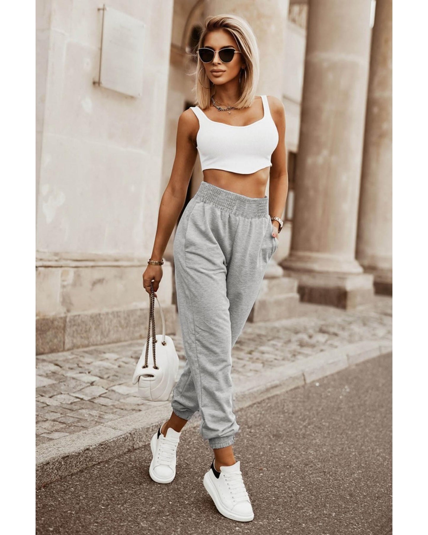 Azura Exchange High Waist Jogger Pants - M