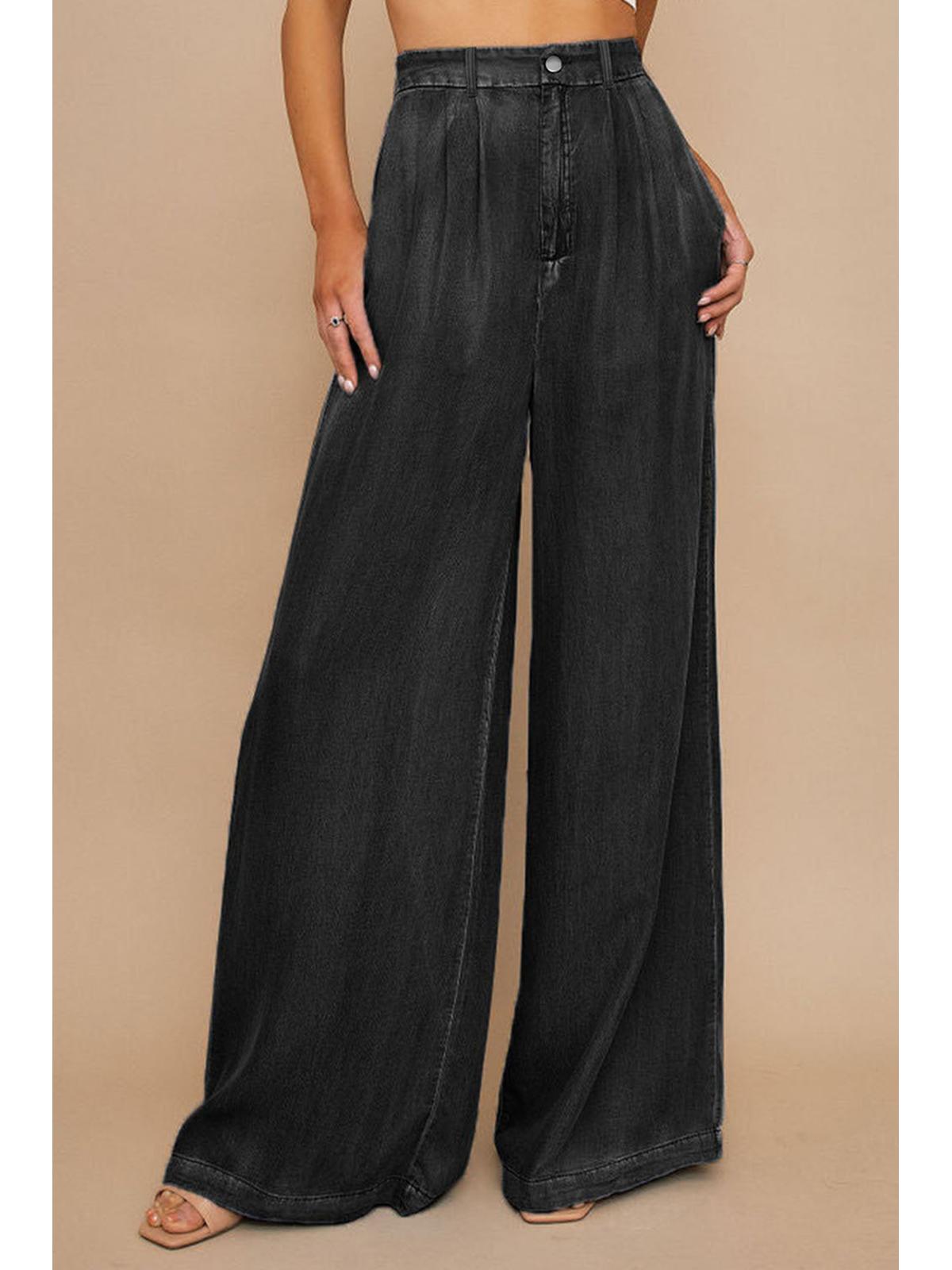 Azura Exchange Wide Leg Soft Denim Pants - 14 US