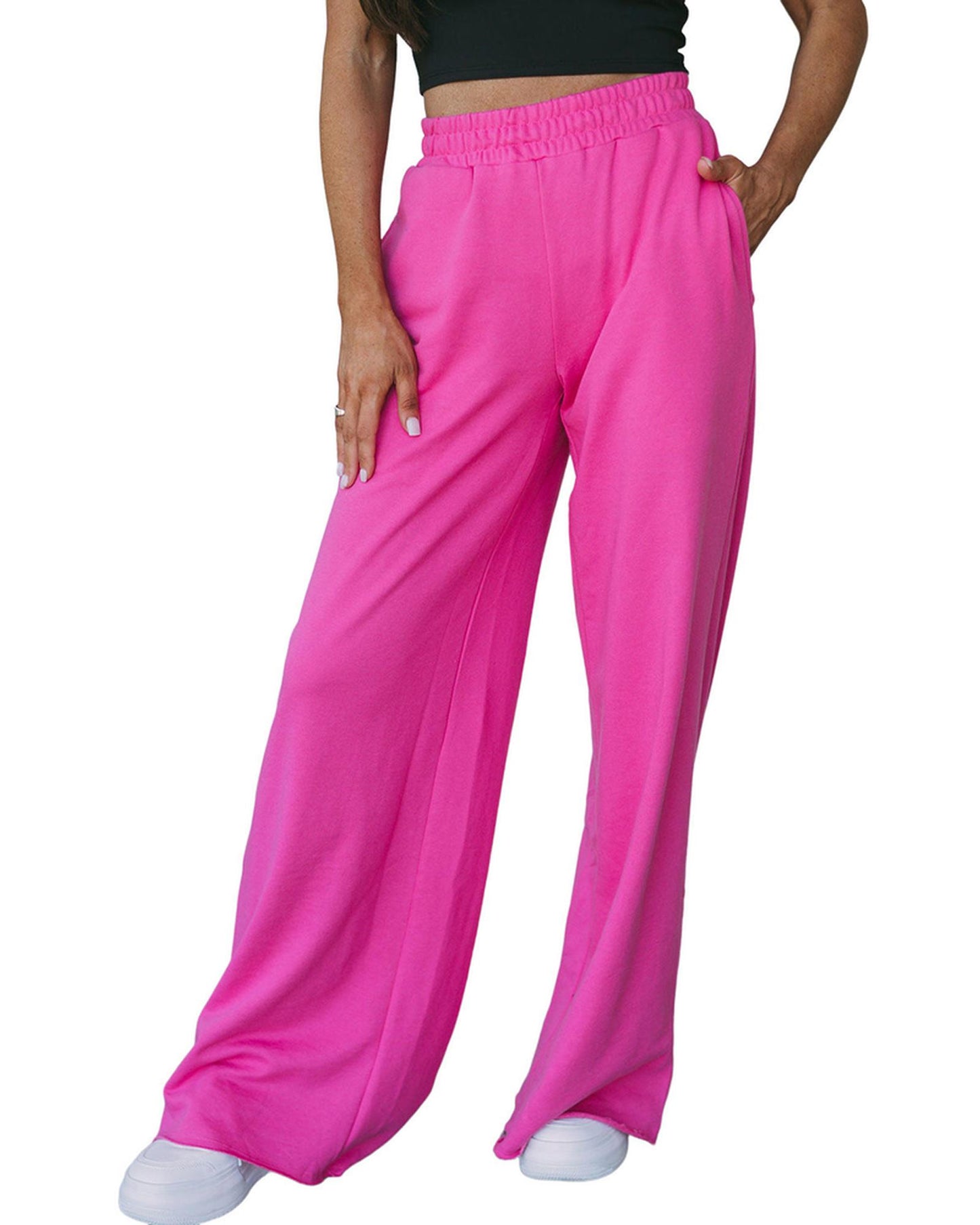 Azura Exchange Pocketed Wide Leg Pants - L