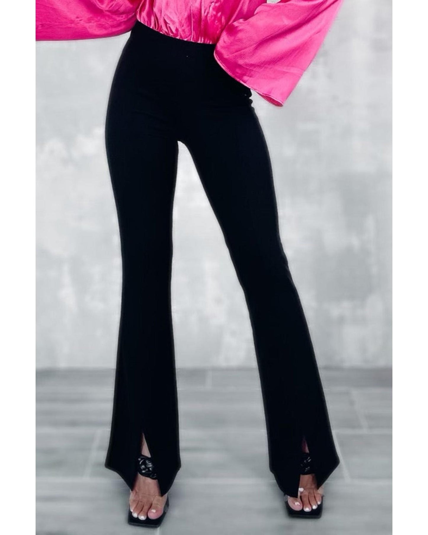 Azura Exchange Flare Bottom Pants with Split Front - 16 US