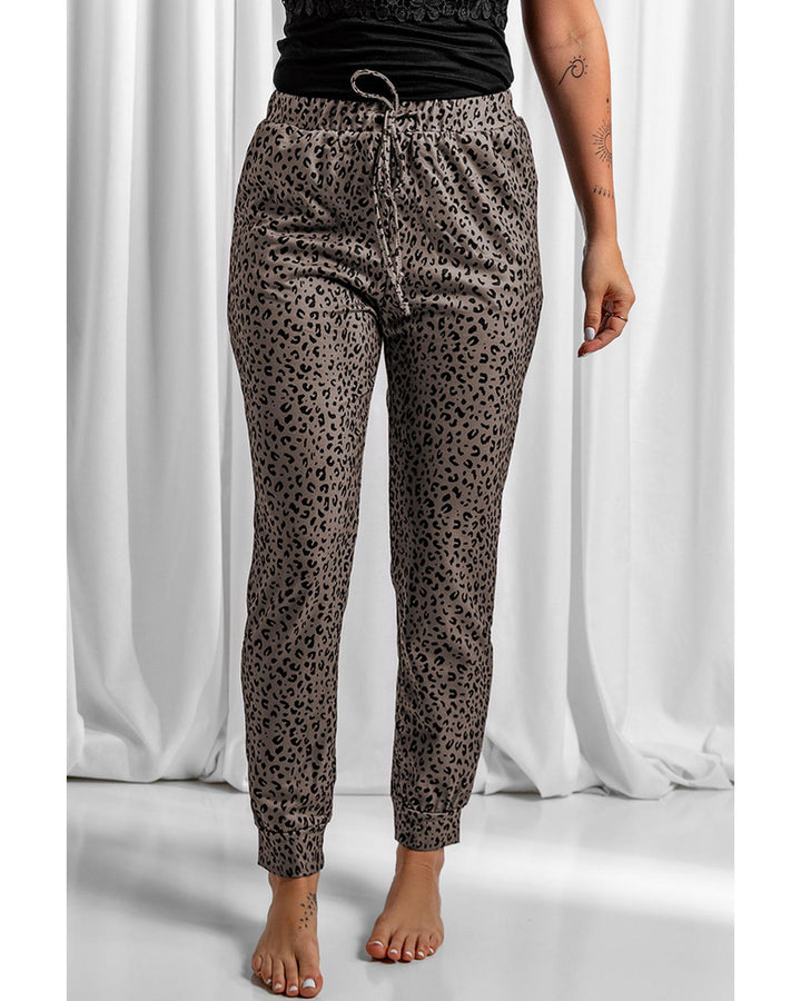 Azura Exchange Leopard Print Joggers - M