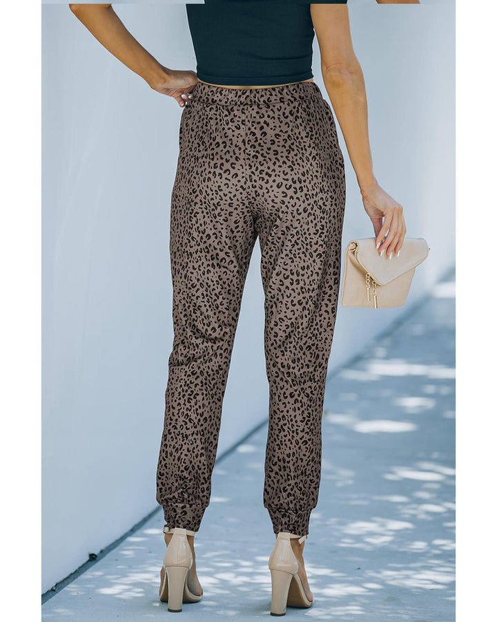 Azura Exchange Leopard Print Joggers - M