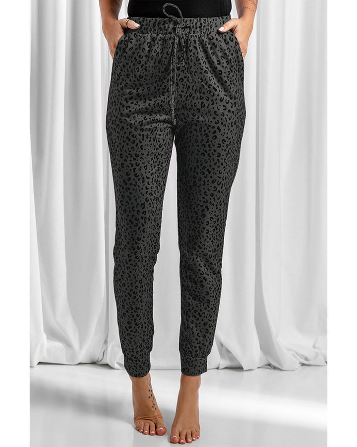 Azura Exchange Leopard Print Joggers - L