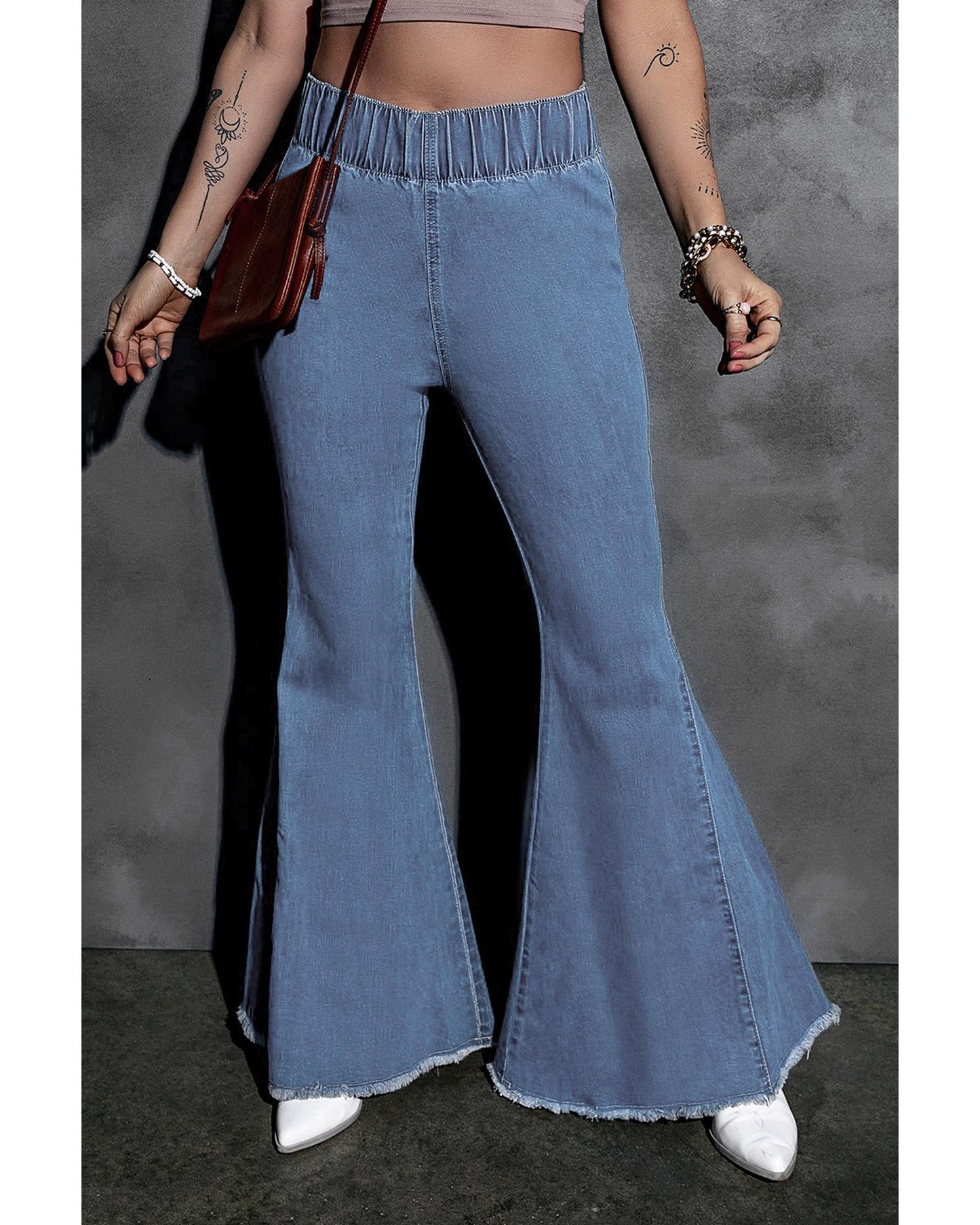 Azura Exchange High-Waisted Denim Jeans - M