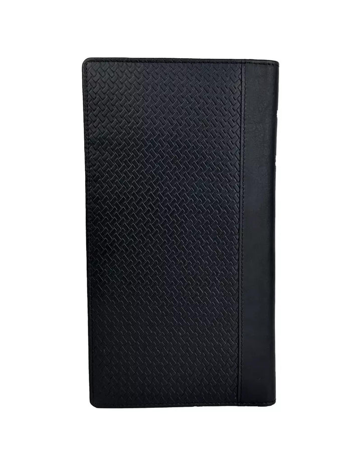 Baldinini Embossed Logo Vertical Wallet with Button Closure One Size Men