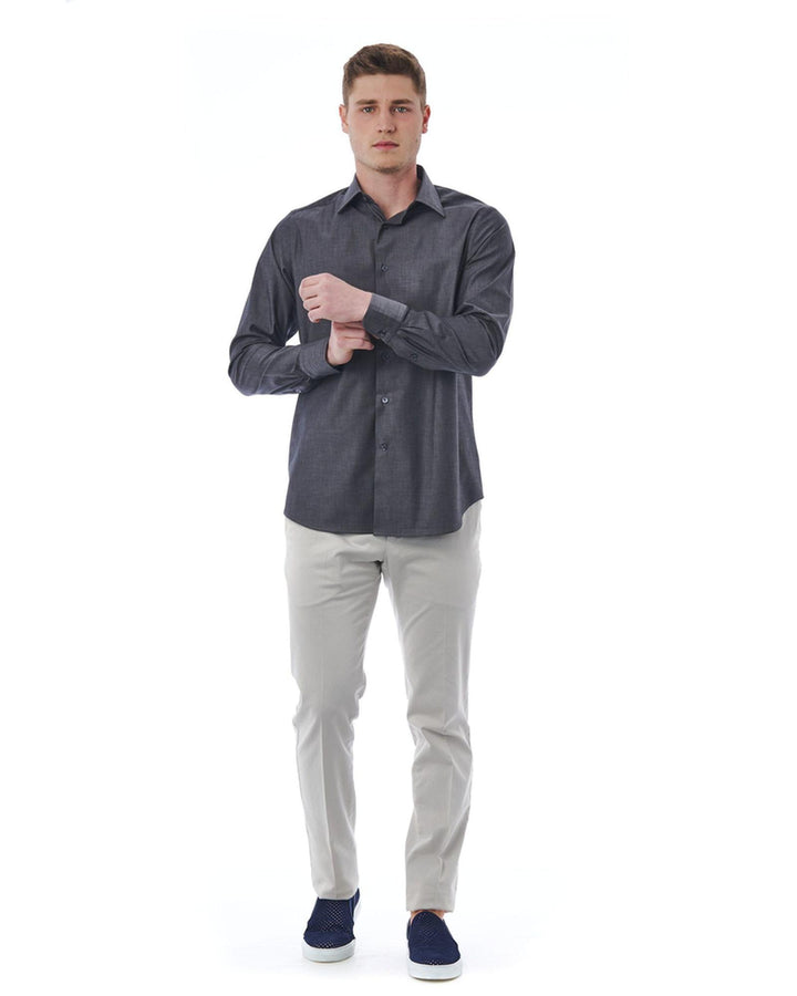 Regular Fit Shirt with Italian Collar 40 IT Men