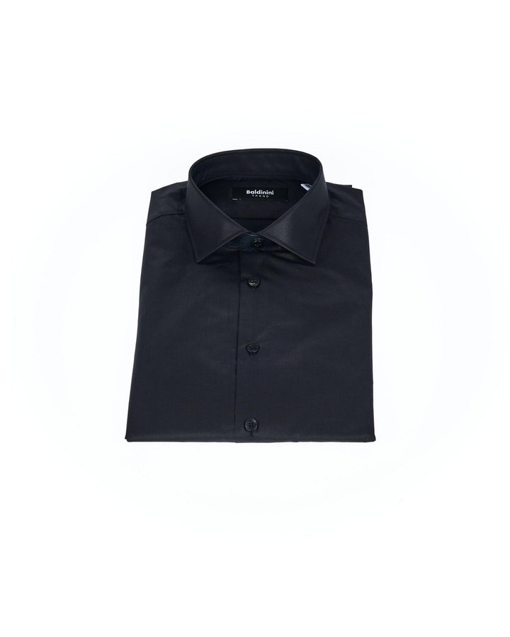 Front Closure Slim Fit Shirt with Italian Collar 42 IT Men