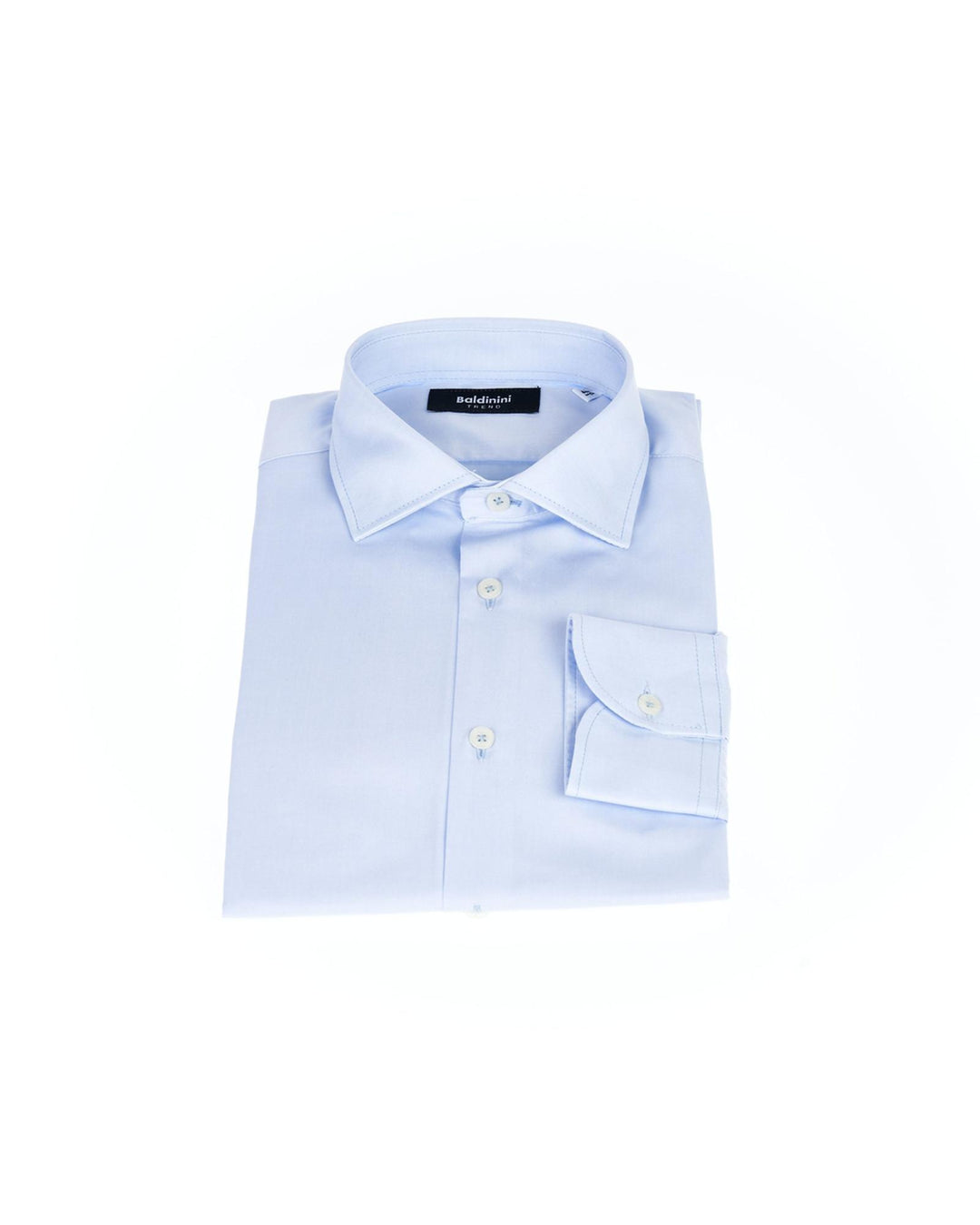 Front Closure Slim Fit Shirt with Italian Collar 43 IT Men