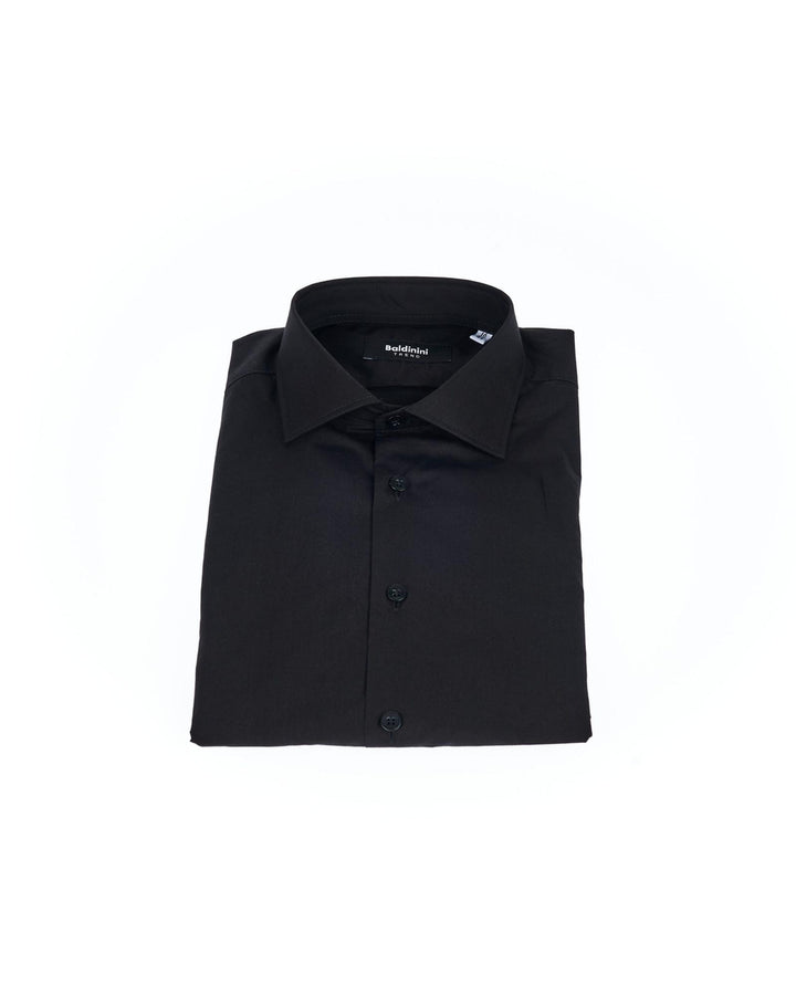 Button-Front Slim Fit Shirt with Italian Collar 39 IT Men