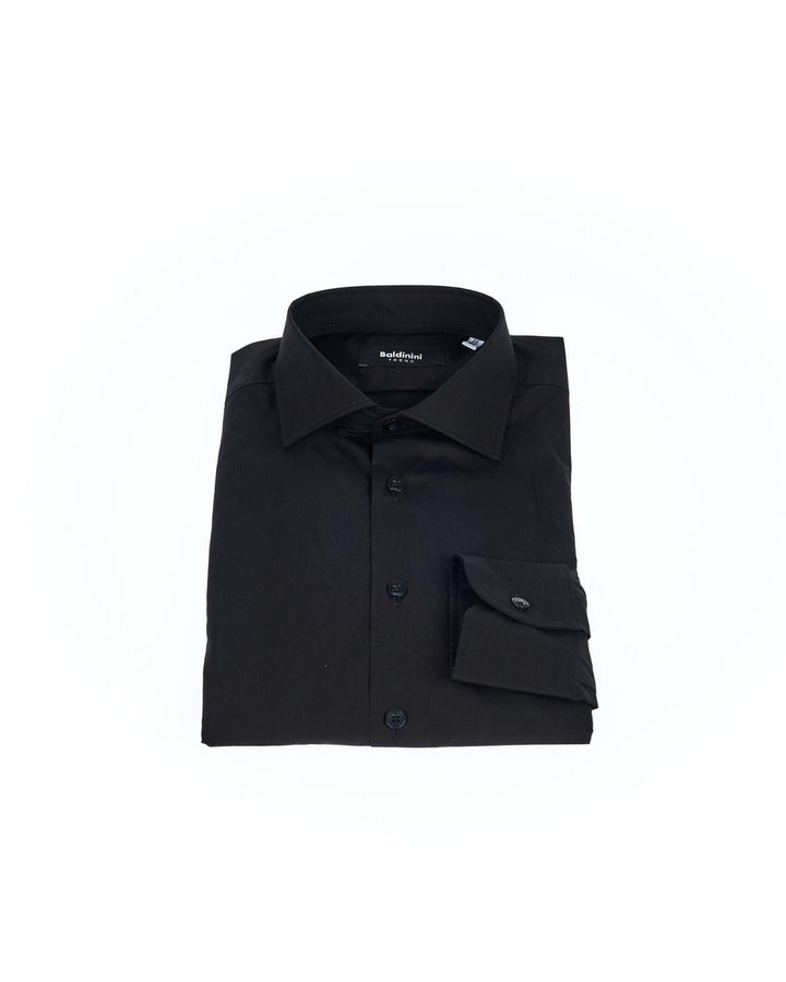 Button-Front Slim Fit Shirt with Italian Collar 40 IT Men