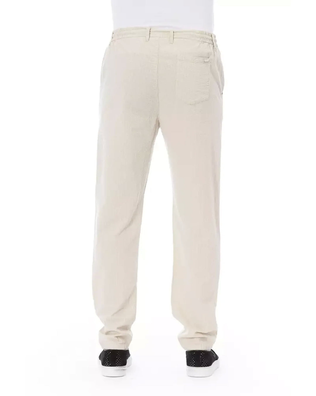 Drawstring Closure Chino Trousers with Pockets W30 US Men