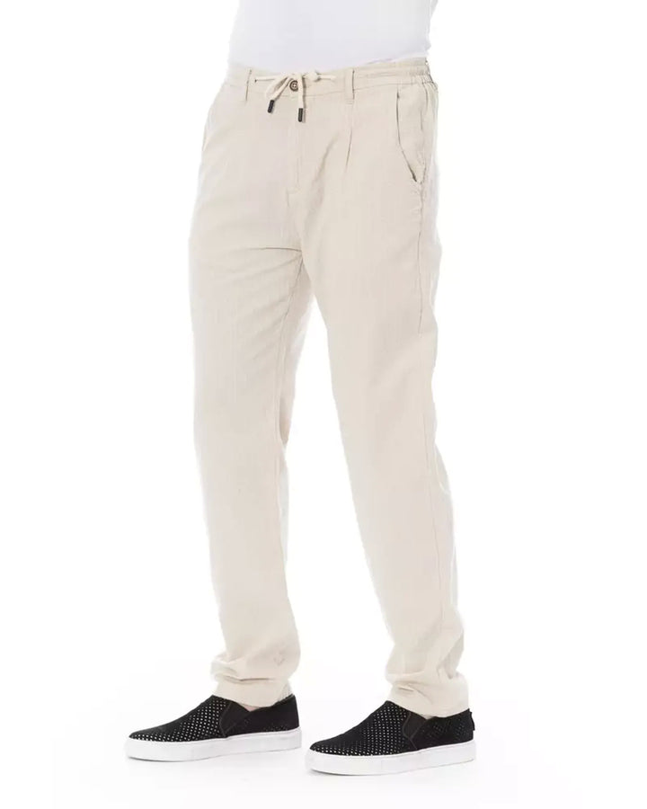 Drawstring Closure Chino Trousers with Pockets W38 US Men