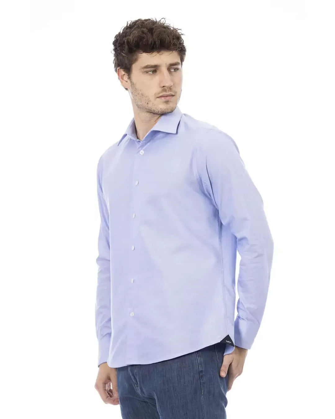 Regular Fit Italian Collar Shirt 44 IT Men