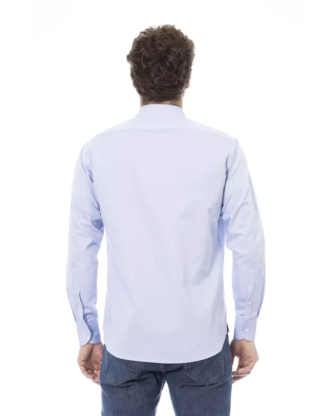 Regular Fit Shirt with Italian Collar and Button Closure 44 IT Men