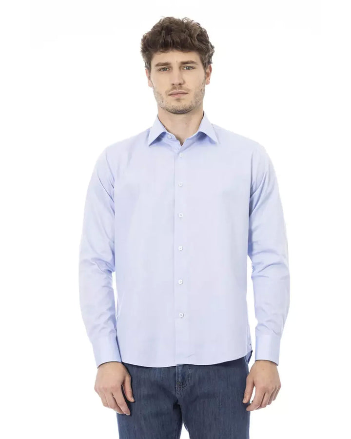 Regular Fit Shirt with Italian Collar and Button Closure 41 IT Men