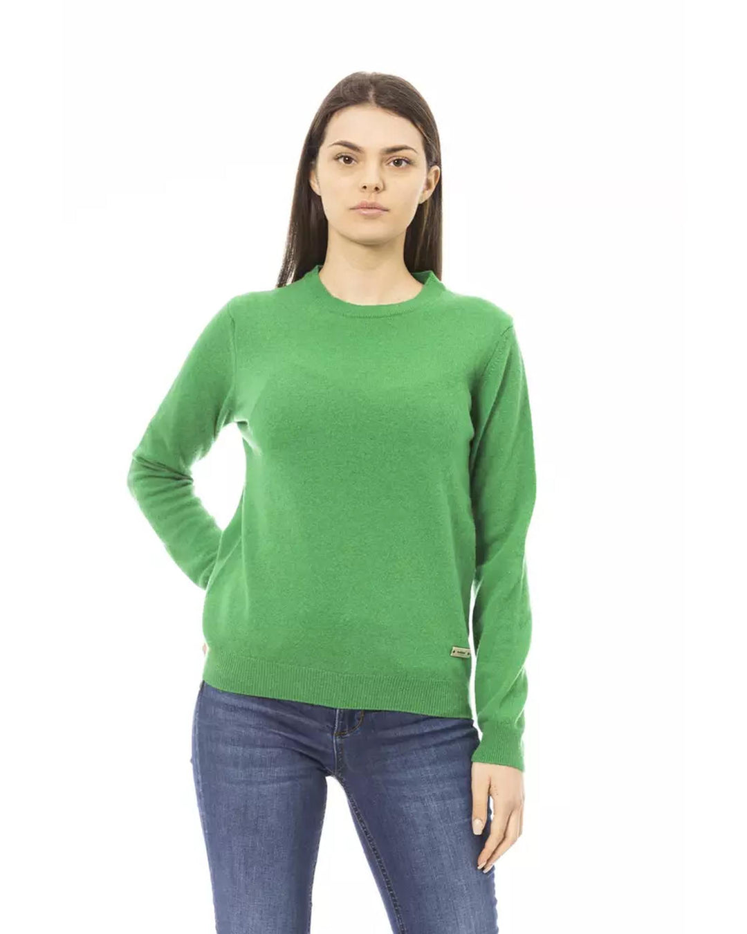 Baldinini Metal Monogram Crewneck Sweater M Women