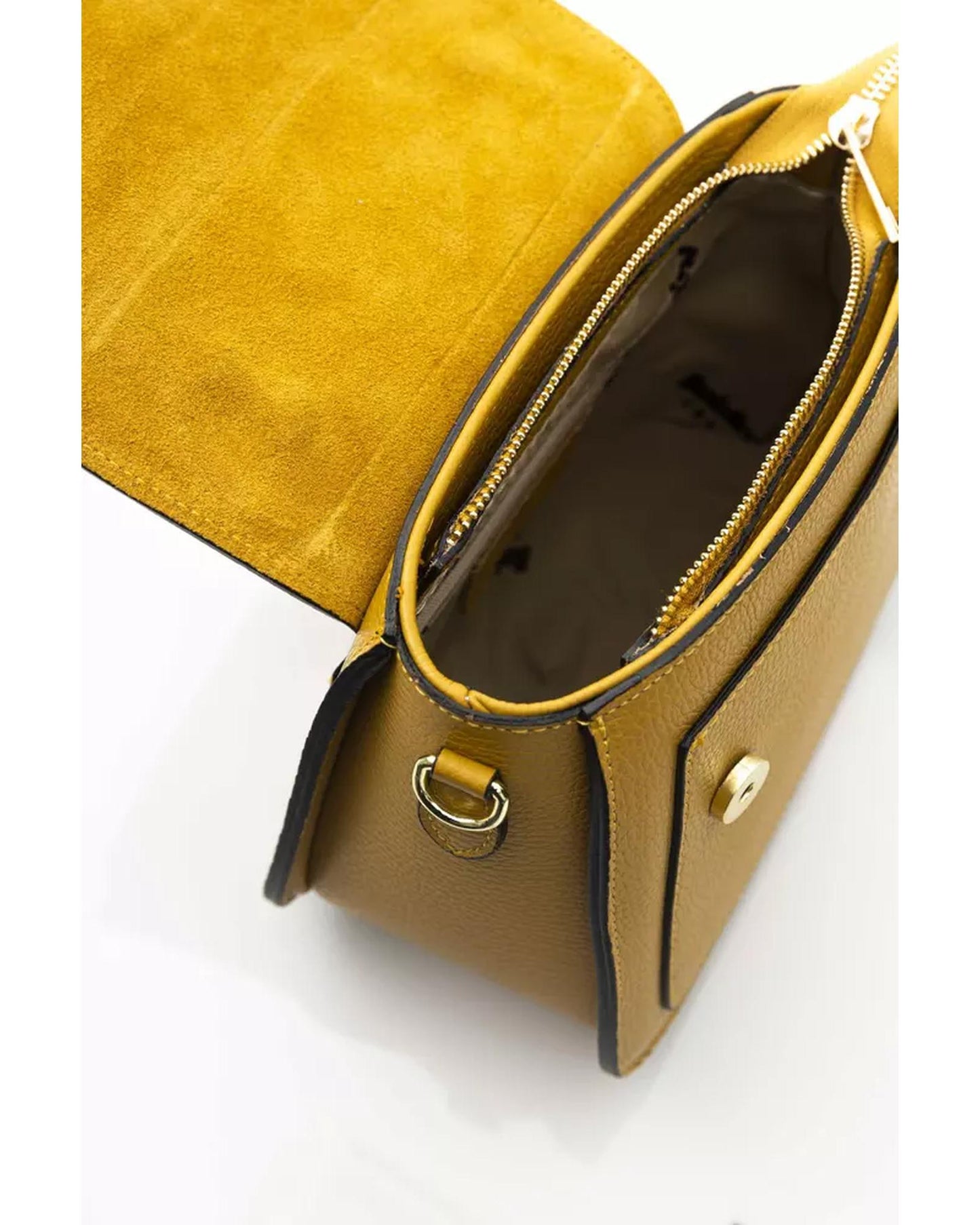 Golden Logo Flap Shoulder Bag One Size Women