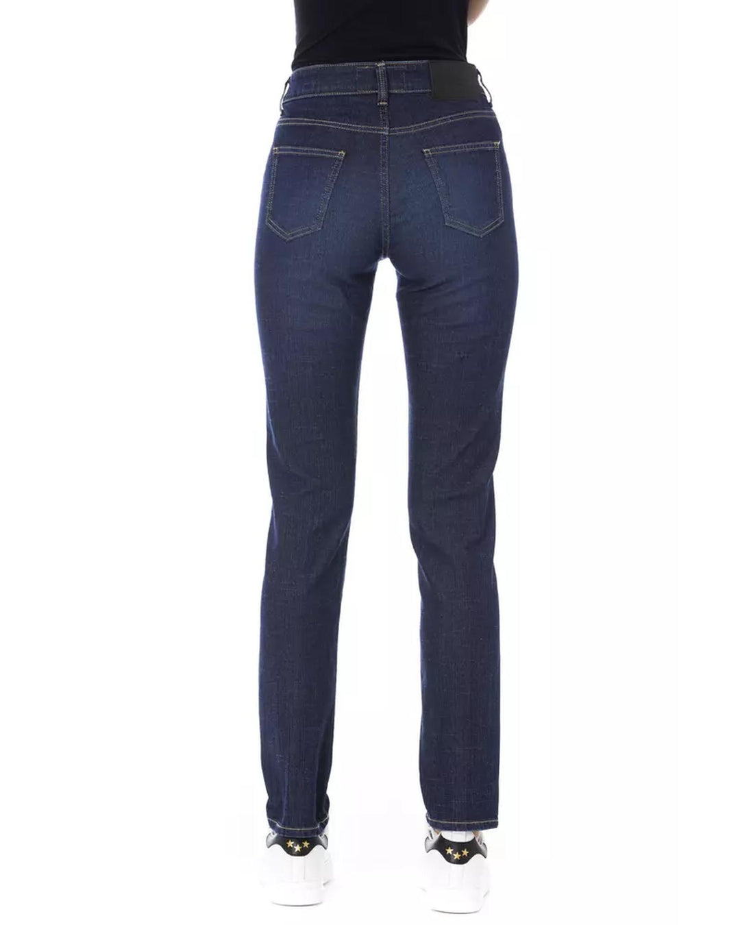 Logoed Button Regular Jeans with Tricolor Insert W30 US Women