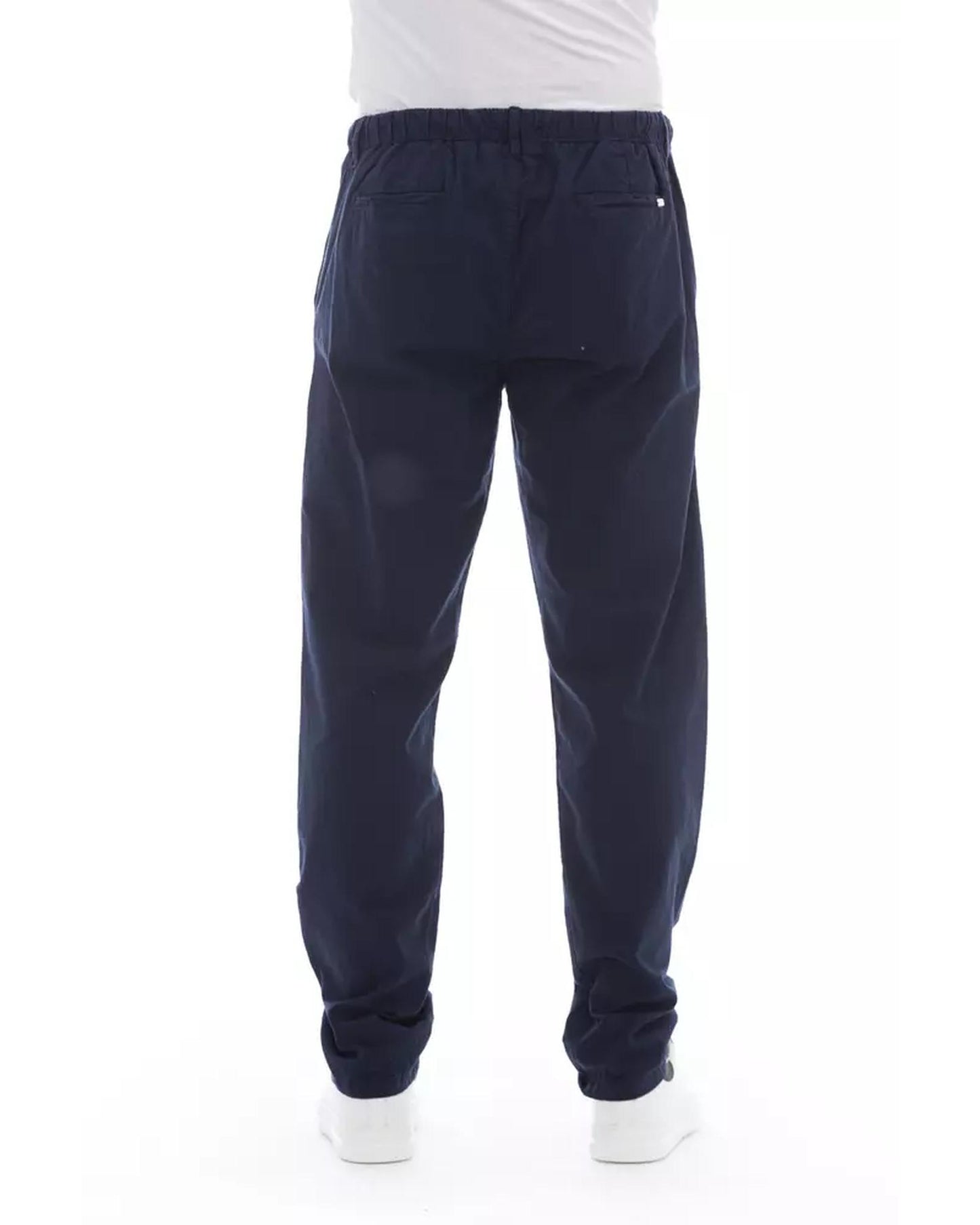 Drawstring Closure Chino Trousers with Side and Back Pockets 44 IT Men