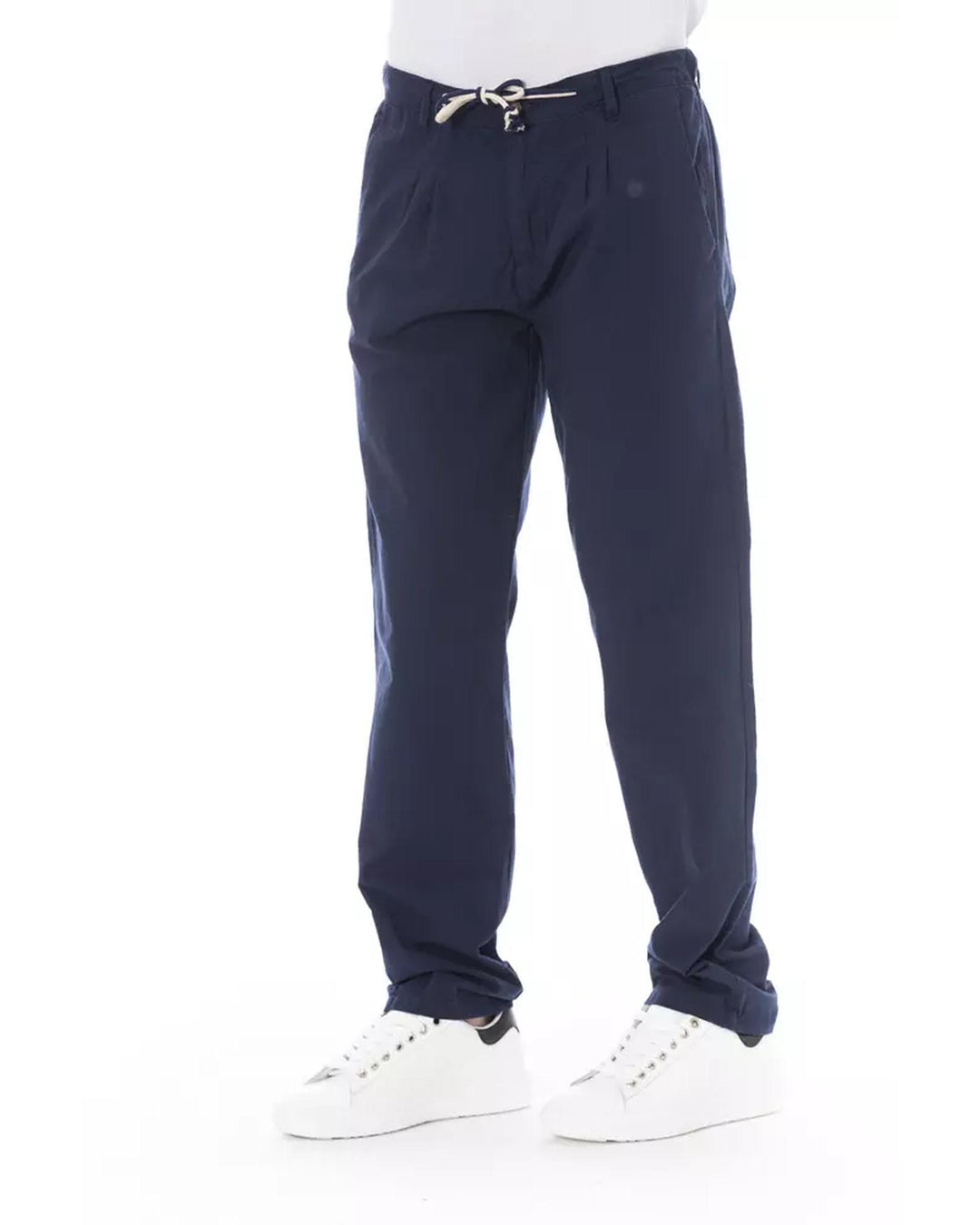 Drawstring Closure Chino Trousers with Side and Back Pockets 46 IT Men