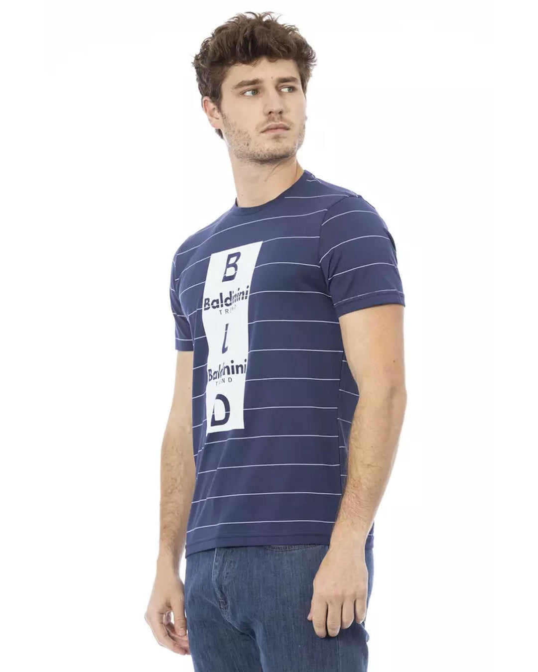 Short Sleeve T-shirt with Front Print S Men