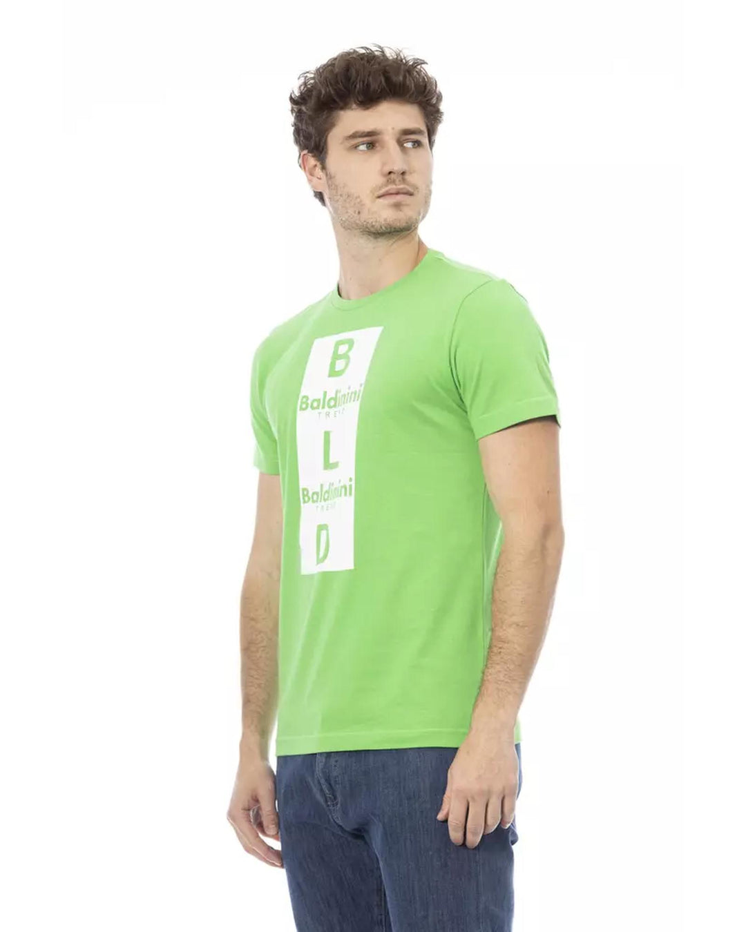 Short Sleeve T-shirt with Front Print L Men