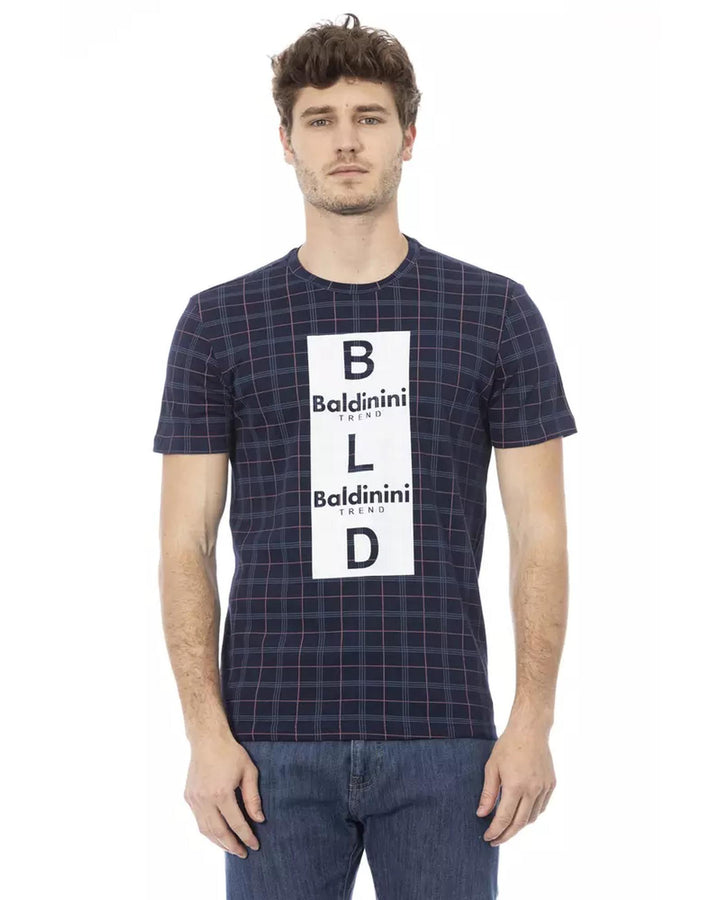 Short Sleeve T-shirt with Round Neck - Front Print XS Men