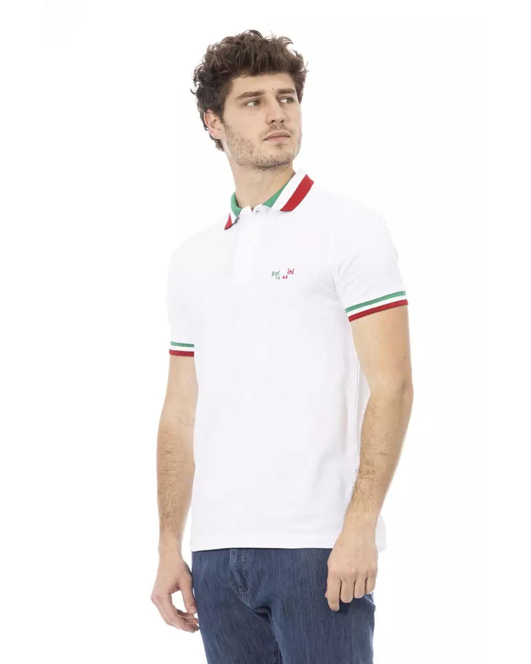 Embroidered Tricolor Collar Polo Shirt 3XL Men